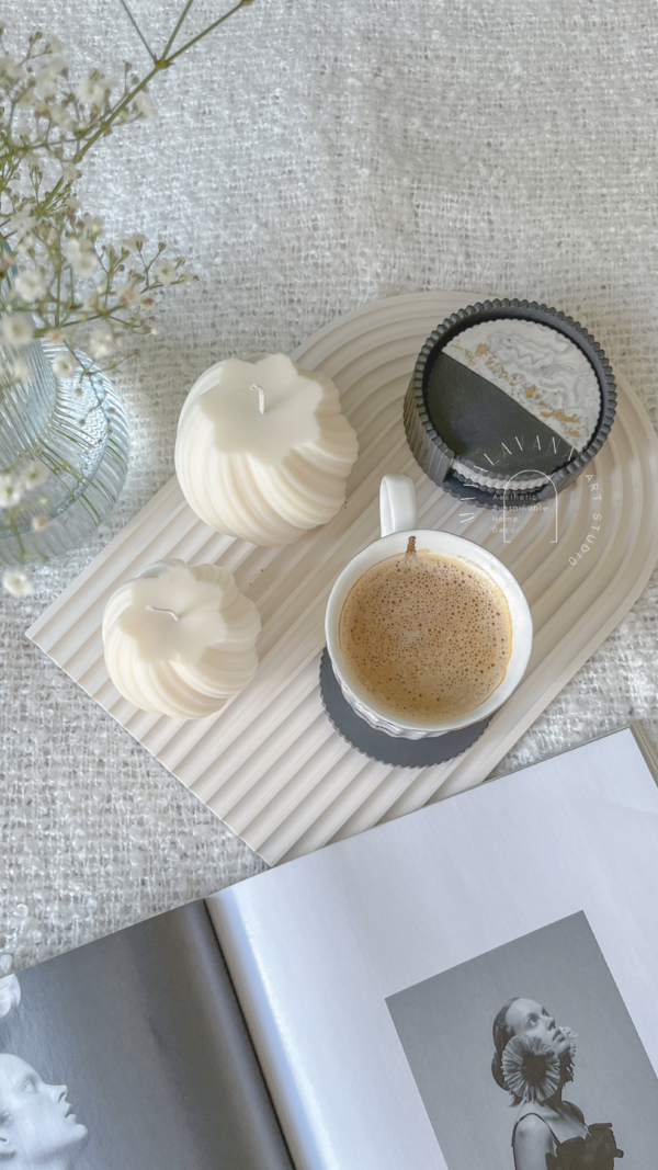 Ribbed Cup Coaster Set