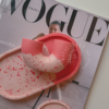 Vibrant Pink-Red Terrazzo Tray & Candleholder