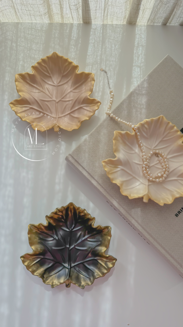 Maple Leaf Jewelry Tray