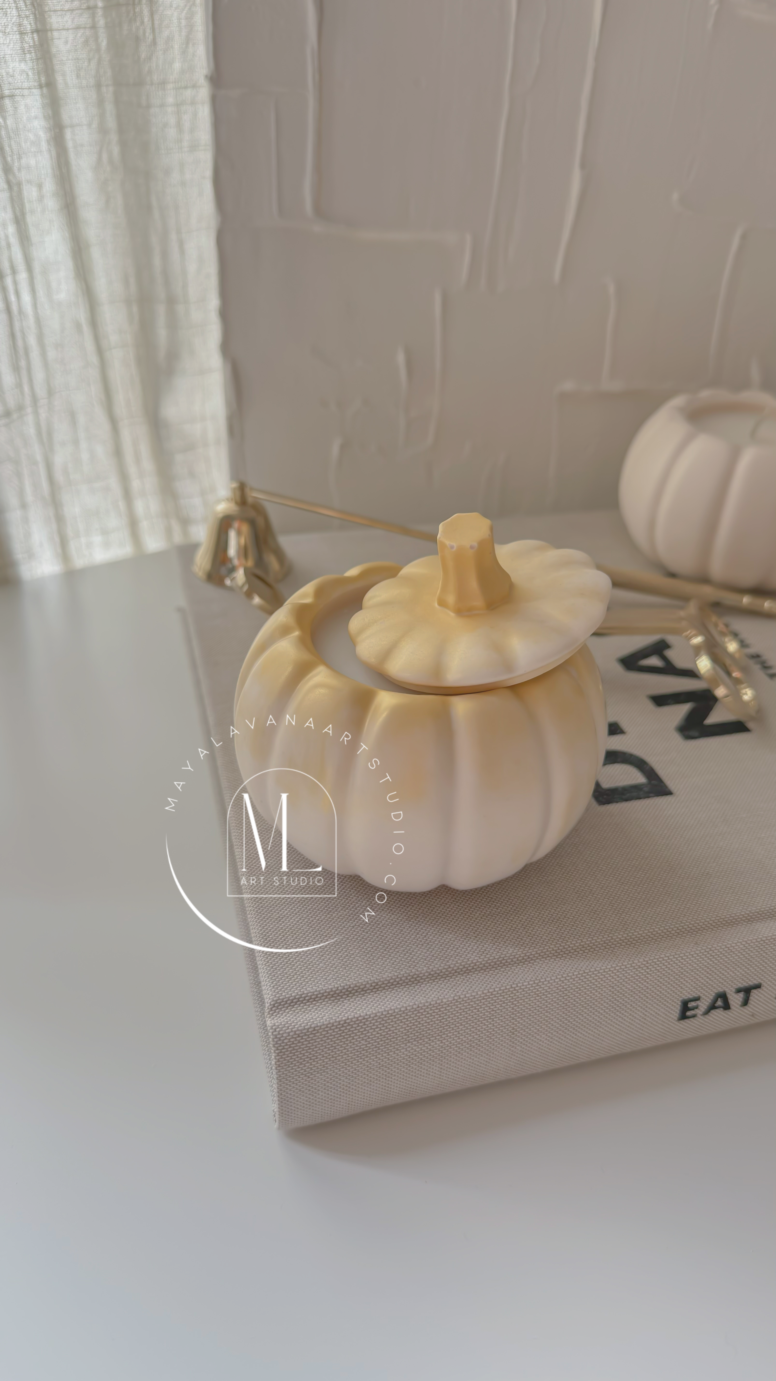 Scented Candle in Pumpkin Container