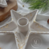 Christmas Star-Shaped Candleholder Set for Advent Season