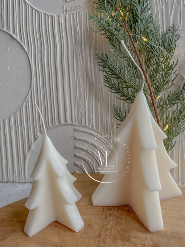 Minimalist Christmas Tree Candles