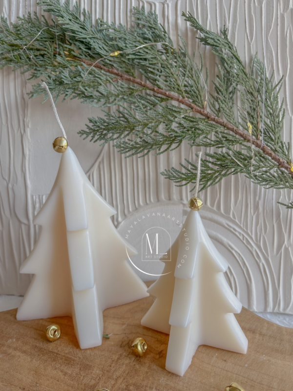 Minimalist Christmas Tree Candles