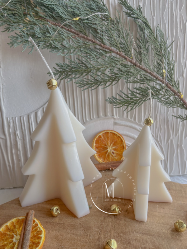 Minimalist Christmas Tree Candles