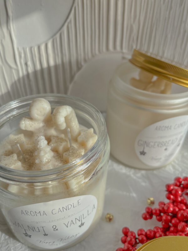 Holiday Scented Candle in a Glass Jar