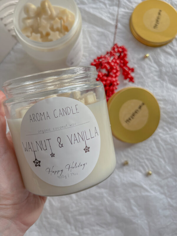 Holiday Scented Candle in a Glass Jar