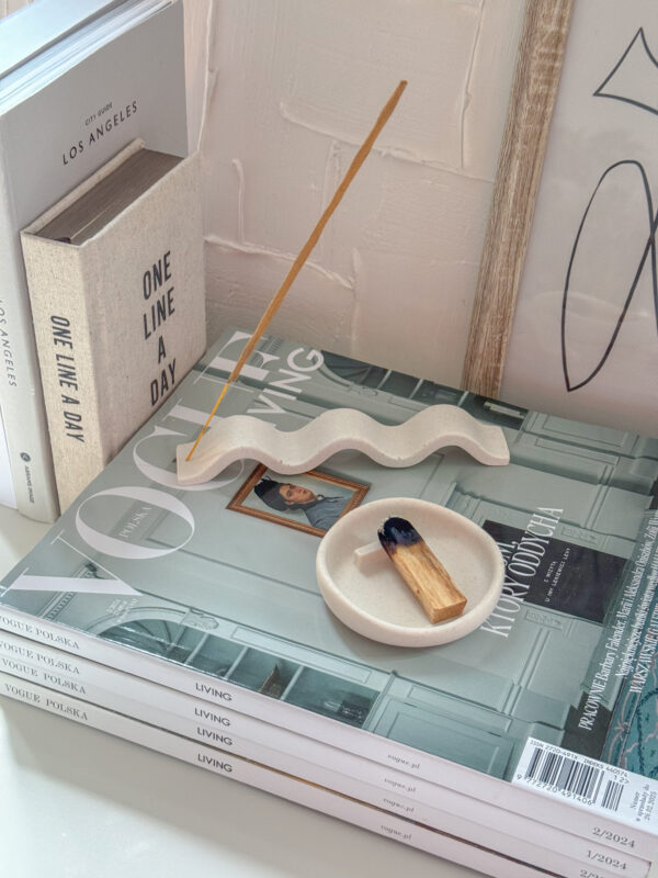 Wavy Incense & Palo Santo Holder SET on vogue magazine