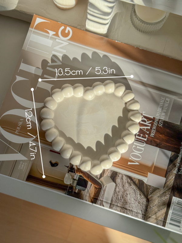 Bubble Heart Tray size