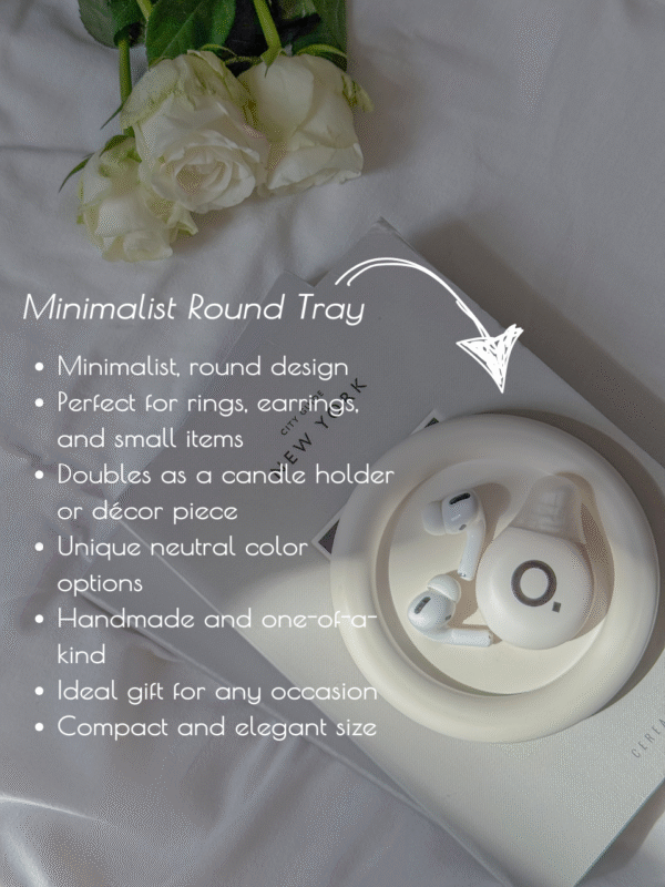 Minimalist Round Trinket Tray