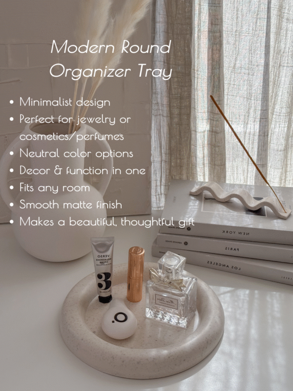 Modern Round Organizer Tray