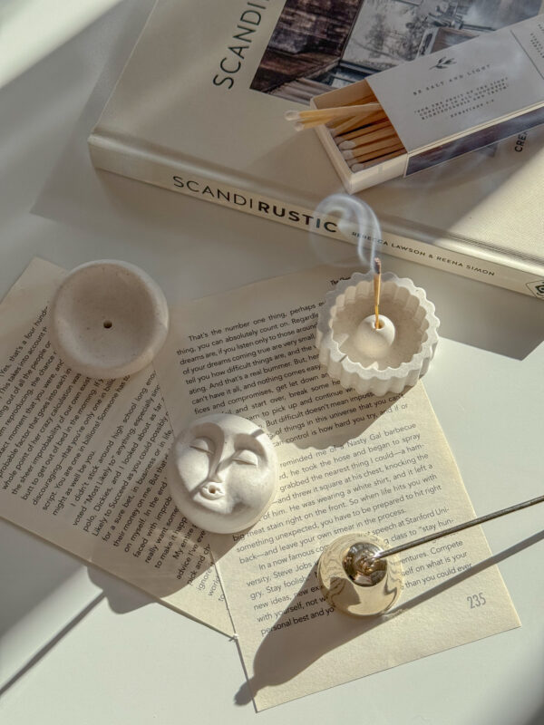 Organic Stone Incense Holder