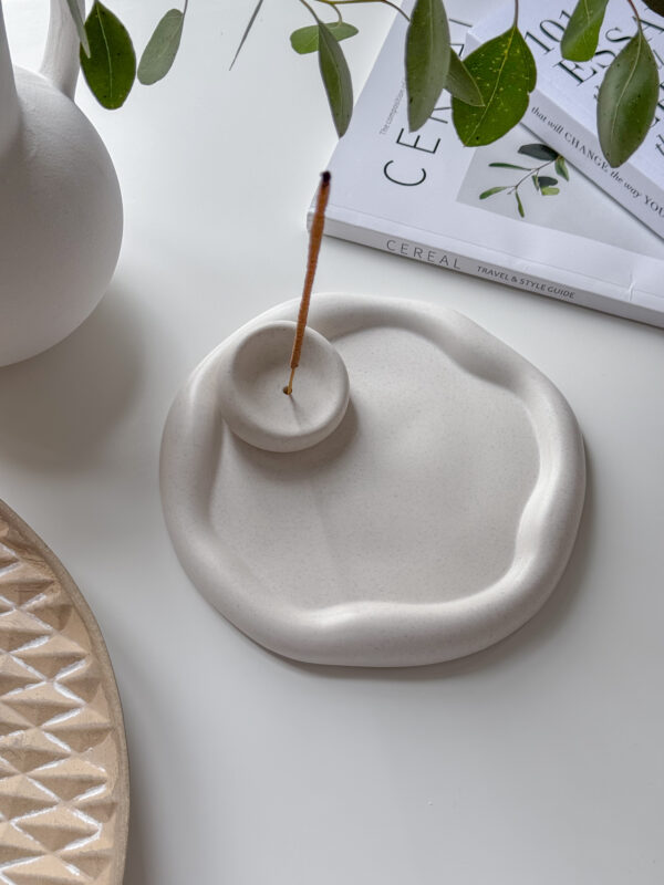 Organic Stone Incense Holder
