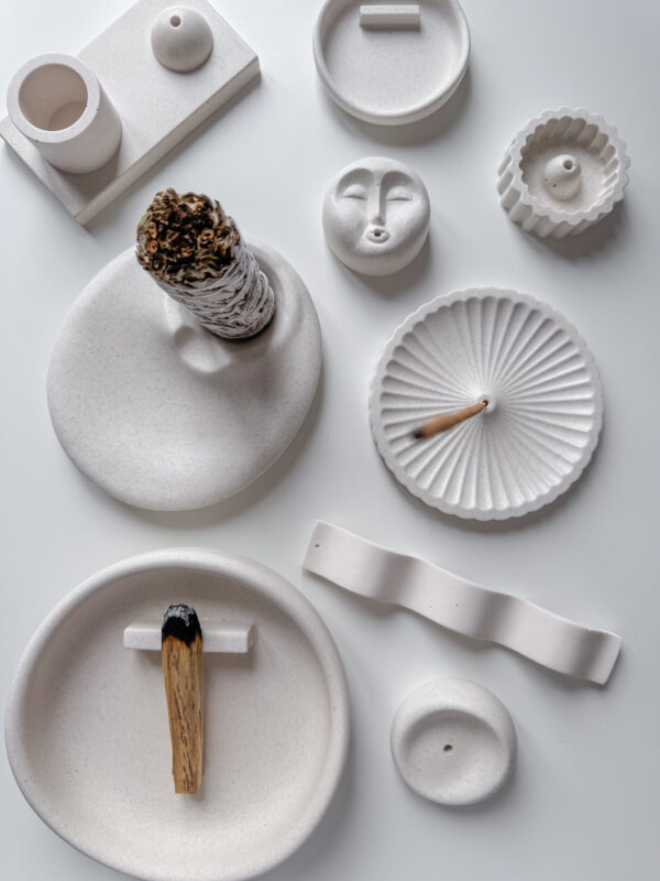 Organic Stone Incense Holder