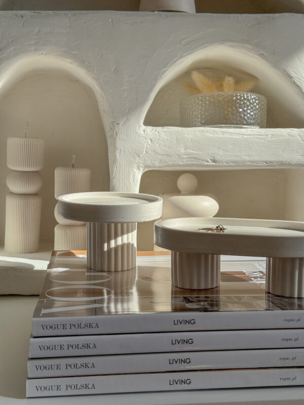 Minimalist Pedestal Tray Set