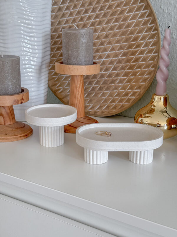 Minimalist Pedestal Tray Set