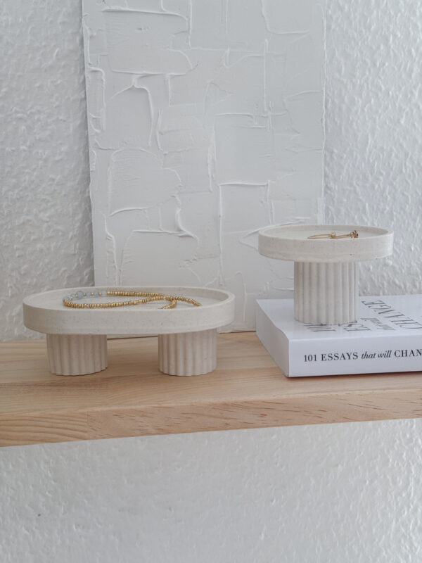 Minimalist Pedestal Tray Set