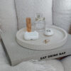 Modern Ribbed Round Tray